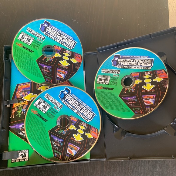 Midway Arcade Treasures: Deluxe Edition (PC, 2006) 3 Disks With Manual TESTED - Picture 2 of 3